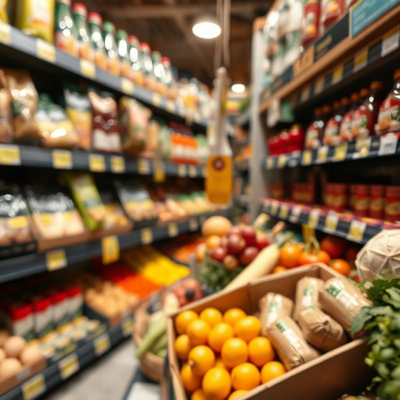 Detalj cjenika u hrvatskom supermarketu
